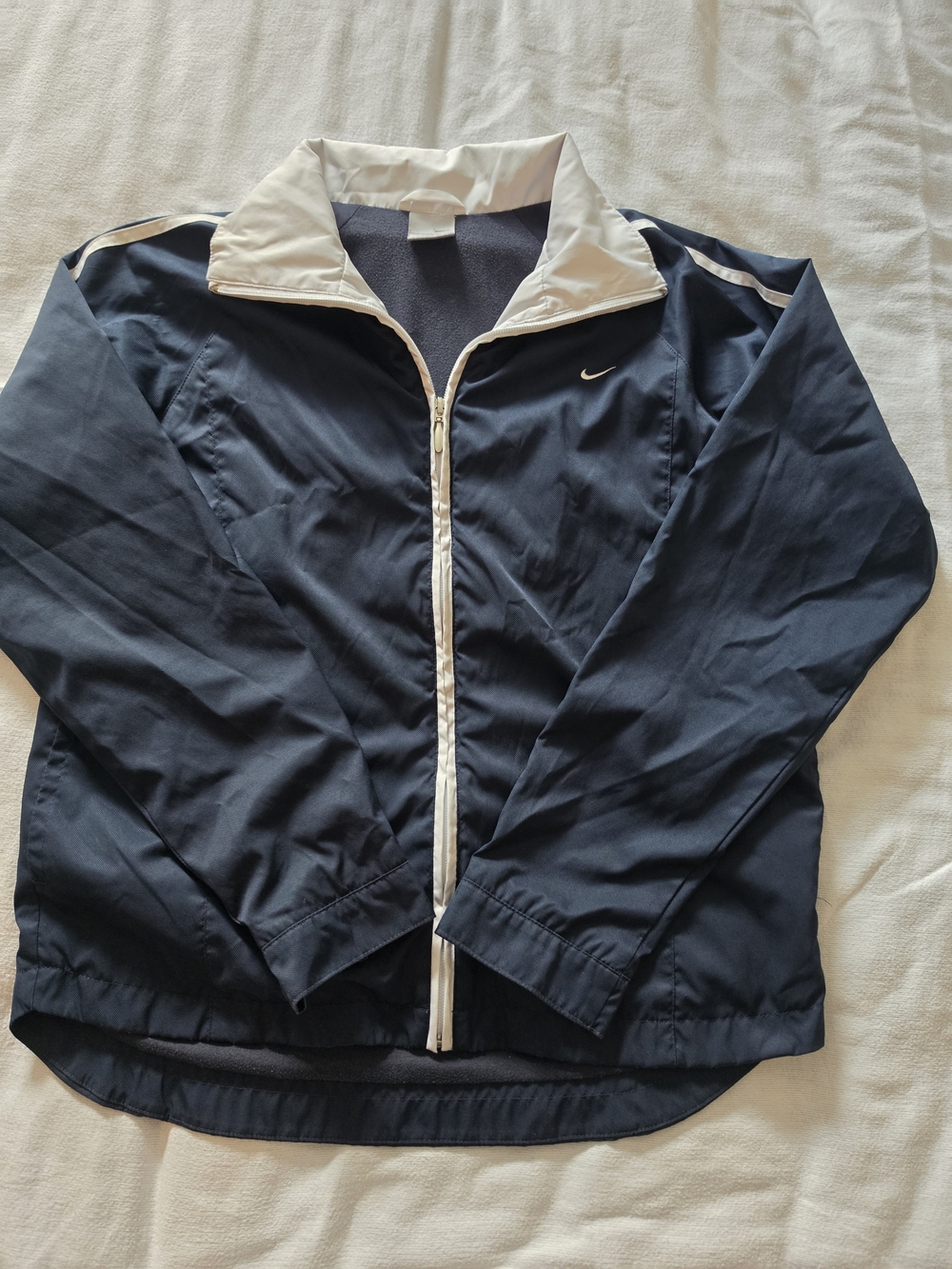Nike Women’s Navy Track Jacket with White Trim